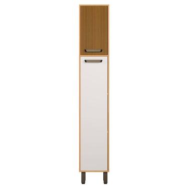 Imagem de Paneleiro De Cozinha 40cm Emily Freijó Ripado Off White Acetinado Z44 - Mpozenato