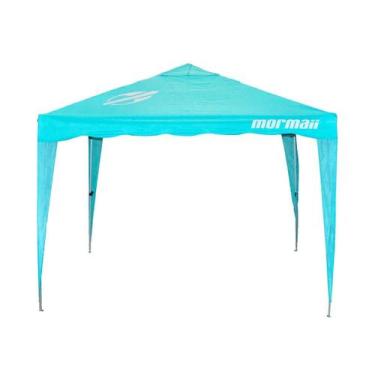 Imagem de Tenda Gazebo Dobrável Mormaii 3x3 Poliester Turquesa 332100 Bel , 3321