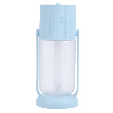 Imagem de Umidificador portátil de 260 ml, umidificador de ar USB para carro com luz noturna para viagens de escritório em casa, ultra silencioso, com 2 modos de pulverização (azul)
