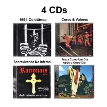 Imagem de Kit com 4 Cd s Racionais MC s ORIGINAL NOVO LACRADO - Radar
