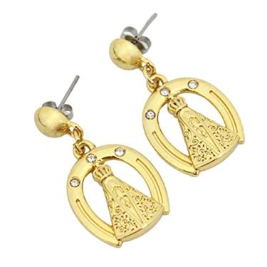 Imagem de Brincos Ferradura N Senhora Country Proteção Semijoia