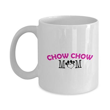 Imagem de Caneca divertida para casal Chow Chow Chow Dad – Chow Chow Chow Mom – Presentes para amantes de chow Chow – Ideia exclusiva de presente de cerâmica (Mom)