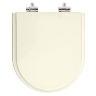 Imagem de Assento Sanitario Poliester com Amortecedor Riviera Pergamon (Bege Claro) para Vaso Celite