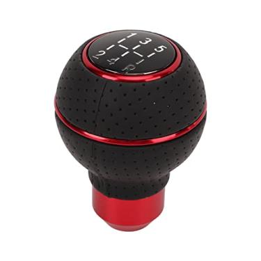 Imagem de Manopla de Engrenagem de Transmissão Manual Automática de Carro de Alumínio Universal Mudança de Marcha Suave e Confortável (Vermelho)