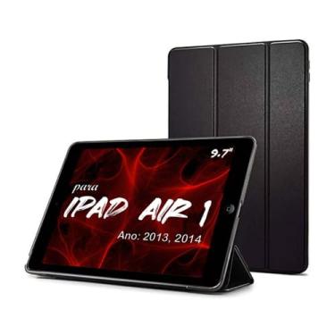 Imagem de Smart Case Para Apple iPad Air 1ª Geração De 9.7" Pol. Model A1474 A1475 A1476 Ano 2013/2014 - Alamo (PRETO)