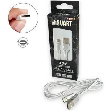 Imagem de Cabo usb tipo c 2m branco - techone svart 1774