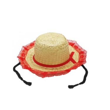 Imagem de Chapéu de palha mocinha - Evolution, Vermelho