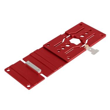 Imagem de TOOLCOOL Serra circular quadrada de 340 mm, trilho de guia compatível com trilho de guia DeWalt (vermelho)