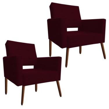 Imagem de Kit 2 Cadeira Poltrona Consultório Escritório Reforçadas Vanessa - Bea