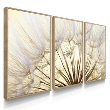 Imagem de Quadro Decorativo Sala Quarto Dente De Leão Claro Mosaico Abstrato - D