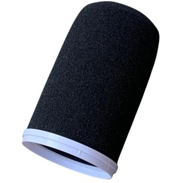 Imagem de RhymKawa Capa de espuma SM7b para Shuer SM7B, MV7 POP filtro RK345 de substituição, para-brisas com anel de vedação de retenção colorido (branco)