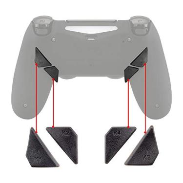 Imagem de eXtremeRate Botões traseiros ergonômicos de substituição, K1 K2 K3 K4 Paddles para controle PS4 Dawn Remap Kit (serve apenas com o kit eXtremeRate Remap)