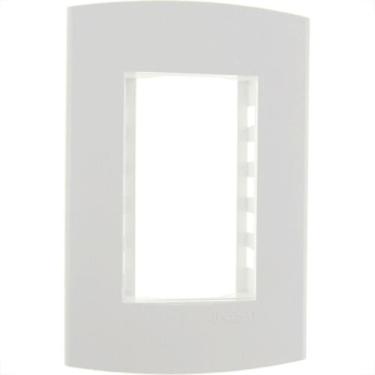 Imagem de Espelho Placa Peesa Alfa P1503 4X2 3Modulo Branco