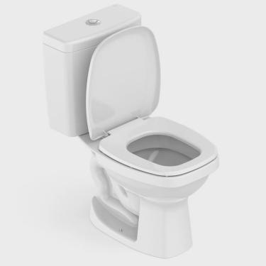 Imagem de Kit 3 Vasos Sanitários com Caixa Acoplada e Assento Like Celite