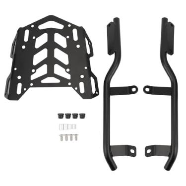 Imagem de Rack de Carga de Bagagem Traseira de Motocicleta Preta Foste, Suporte Prateleira Estendida para Adv160 2021 2024 Destacável Com Acabamento de Areia