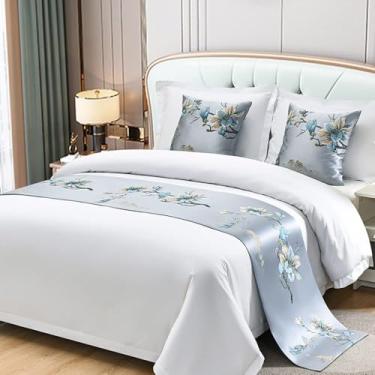 Imagem de HSTANGKY Corredores de cama de hotel para cama king size cobertas decoração moderna lenço de cama para pé da cama solteiro queen size acessórios de cama para casa