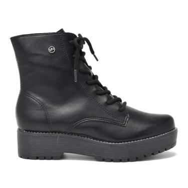 Imagem de Bota Coturno Via Marte Salto Baixo Feminina Preto 23-608-01