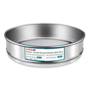 Imagem de Peneira de laboratório LVDALAB 304 de malha de aço inoxidável 160 Mesh