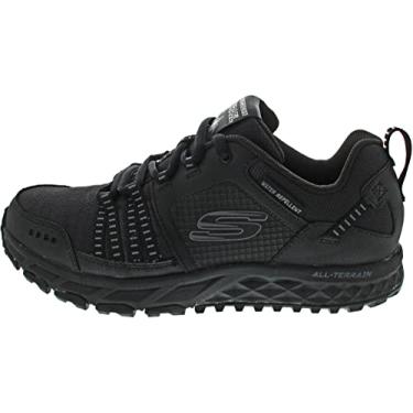 Imagem de Skechers Plano de escape masculino Oxford, Acabamento de malha de couro preto preto Bbk, 7.5