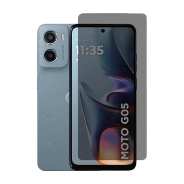 Imagem de [GL CASES] Pelicula Privacidade Moto G05 Anti Risco Película Motorola Moto G05 Privativa De Vidro Temperado 3D Proteção 9H Anti Espião Cobertura Total Da Tela + Kit Limpeza Para Aplicação