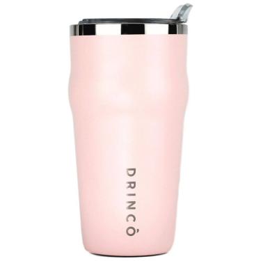 Imagem de Copo Térmico 600 mL para Cerveja, Café com Isolamento a Vácuo, DRINCO, Rosa