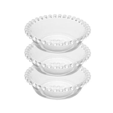 Imagem de Coleção Pearl - 3 Bowls Redondos (14 cm) G Cristal - Wolff, Cristal