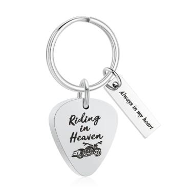 Imagem de zeqingjw Colar de urna para cinzas, pingente de urna de cremação de motocicleta, montando no céu, memorial de cinzas, joia de cremação para homens e mulheres, Aço inoxidável, Sem Pedra Preciosa