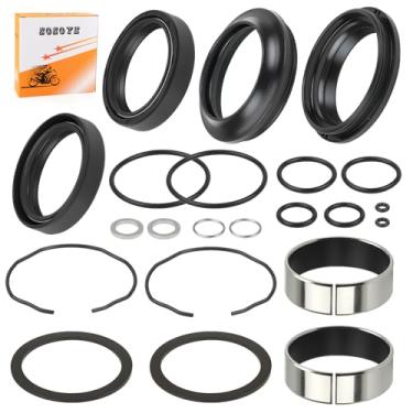 Imagem de Bucha de óleo para amortecedor de garfo dianteiro com kit de vedação contra poeira para Suzuki GSX-R600 GSX-R750 2004-2005