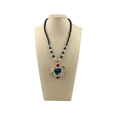 Imagem de Suporte de joias Suporte de exibição de colar Joalharia Manequim Busto para colar Pingente Janela Display 34 cm ~ 20 cm Altura para Exposição de joias de evento de loja (Cor: Cânhamo-29 cm)