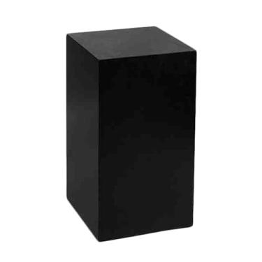 Imagem de Pedestal de exibição quadrada grande para lojas de noivas, manequins, colecionáveis e sapatos - Capacidade resistente de 200 libras, preto, base de elevação de exibição de 40 x 120 cm