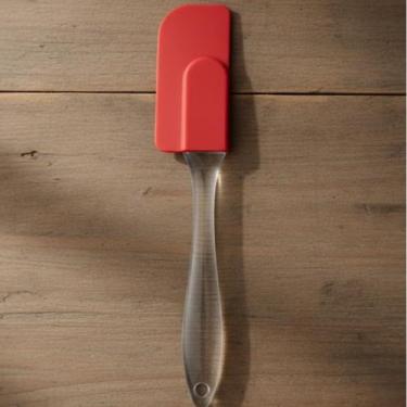 Imagem de Espátula de Silicone para Cozinha Cabo Acrílico Flexível C82 - JW SHOP