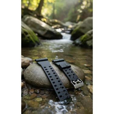 Imagem de Pulseira Borracha Preta Relógio GA-100 GA-110 GA-120 - Congratulations