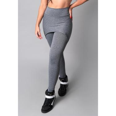 Imagem de Calça Legging Suplex Saia Tapa Bumbum Estampada Cintura Alta Fitness Mvb Modas-Feminino