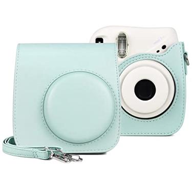 Imagem de HONGYAN capa da câmera Retro de câmera de couro PU de corpo inteiro retro com alça para fujifilm mini 7+ acessórios para câmera