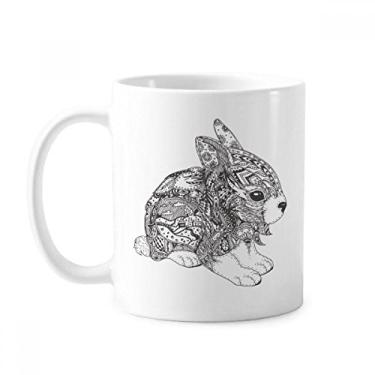 Imagem de Caneca Paint Rabbits Friend Company cerâmica cerâmica café xícara de porcelana louça