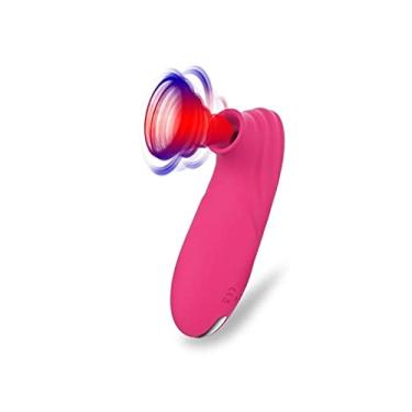 Imagem de Vibrador Clitóris Poderoso Vácuo Mamilo Sucção Língua Vibratória Estimulador Erótico Zatla Shop (Rosa)