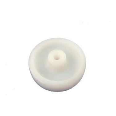 Imagem de (20pçs) Roda 3pol. 312 Nylon Branco 100kg Roda Eixo 5/16'' - ABCMAIOR