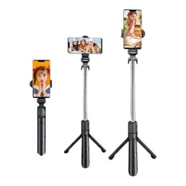 Imagem de Bastão Pau Selfie Tripe Controle Bluetooth Retrátil Celular - Itblue L