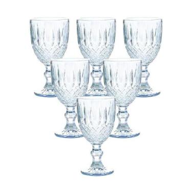 Imagem de Taças em Vidro Lumini Transparente Espelhada 360ml 6 peças - Casambien