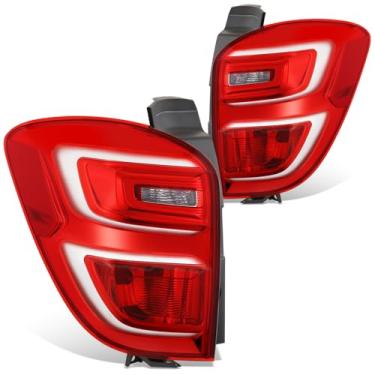 Imagem de DNA MOTORING Par de montagem de lanterna traseira de halogênio estilo OE compatível com Chevy Equinox 2016-2017, OEM-TL-057