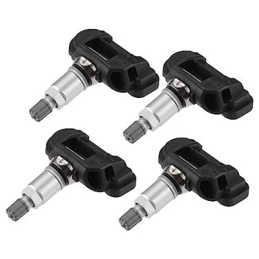 Imagem de X AUTOHAUX Sensor TPMS Nº 13581560 para Chevrolet C7 Corvette 2014 2015 2016 2017 2018 2019 Sistemas de Monitoramento de Pressão de Pneu Roda Plástico Preto Prateado