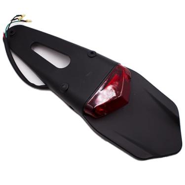 Imagem de Riloer Luzes traseiras de freio de motocicleta Conjuntos de LED Luz esportiva Luzes de placa de licença para Dirt Bike XR250 XR400 XR650 WR250F