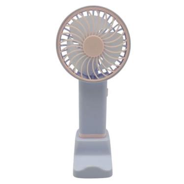 Imagem de Mini Ventilador Recarregável Usb Portátil Mesa Suporte - Kadê, Azul
