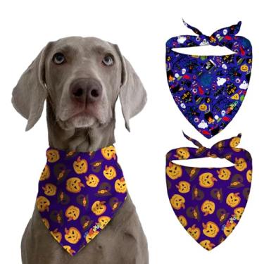 Imagem de Polaina de pescoço de cachorro para raças grandes, bandanas refrescantes para cães pequenos e médios, acessórios para cachecol, decorações de Halloween ao ar livre, presentes de cachecol para animais