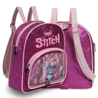 Imagem de Mochila Infantil Pequena Estampa Stitch Alça Costas Tam P - Plike