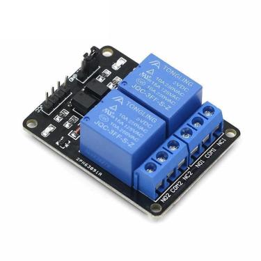 Imagem de Módulo Relé Rele 2 Canais 5v Para Arduino Pic e Raspberry Pi