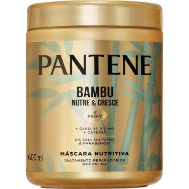 Imagem de Máscara de Tratamento Nutrição e Crescimento 600ml Pantene Bambu Antiqueda Sem Sulfato