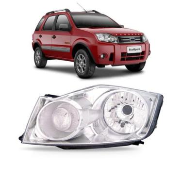 Imagem de Farol ecosport 2008 2009 2010 2011 2012 cromado - SP ACESSÓRIOS, Esque