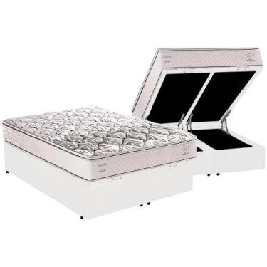 Imagem de Cama Box Baú Casal Bipartida com Colchão Herval Ergoplus C1604 138x188