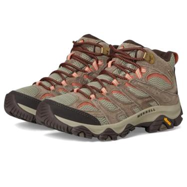 Imagem de Merrell Bota de caminhada feminina Moab 3 Mid impermeável, Corda elástica, 11